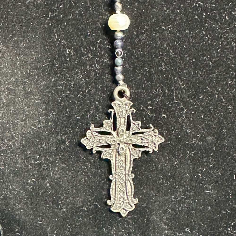 Handmade Genuine Pearl Rosary - Picture 7 of 14